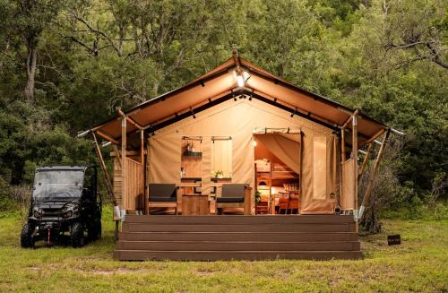 San Saba Other | Beautiful Safari Tent Nestled Amidst Trees in San Saba, Texas