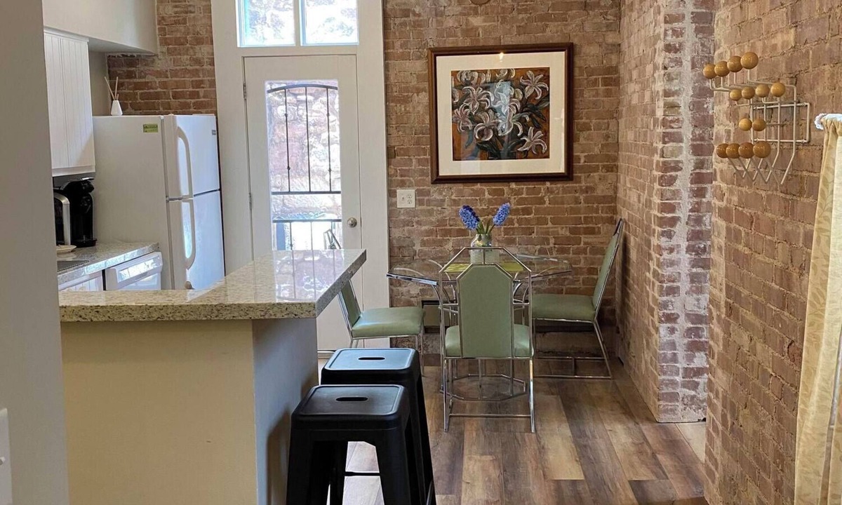Bisbee House | Brownstone Patio Suite-Historic Building in the Heart of Historic Downtown Bisbee