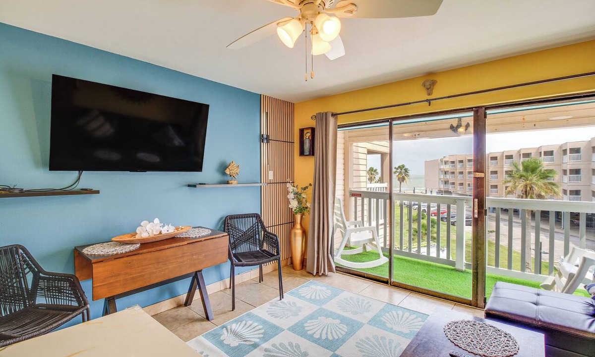 North Beach Condo | Corpus Christi Ocean-View Condo, Walk to the Beach