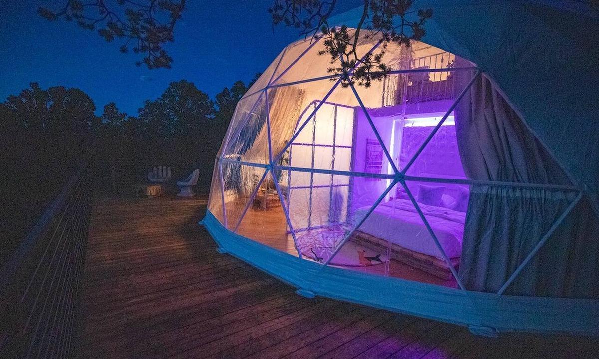 Nogal Cabin | Elegant and Comfortable Dome for Starry Night Gazing in Nogal, NM