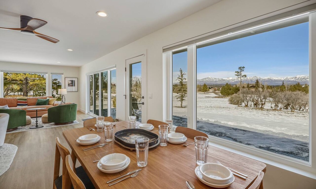 Timber Ridge Ranch House | Expansive home that sleeps up to 7 on 5 acres with stunning mountain views, chef's kitchen, hot tub, entertainment room, 2 car garage, and 2 Fireplaces.