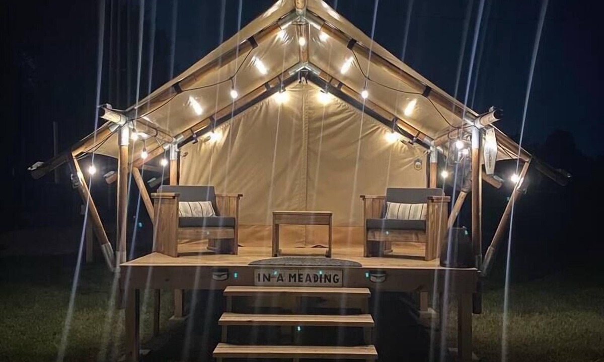 Navasota RV Rental | Glamping Resort Tent on a Honey Farm