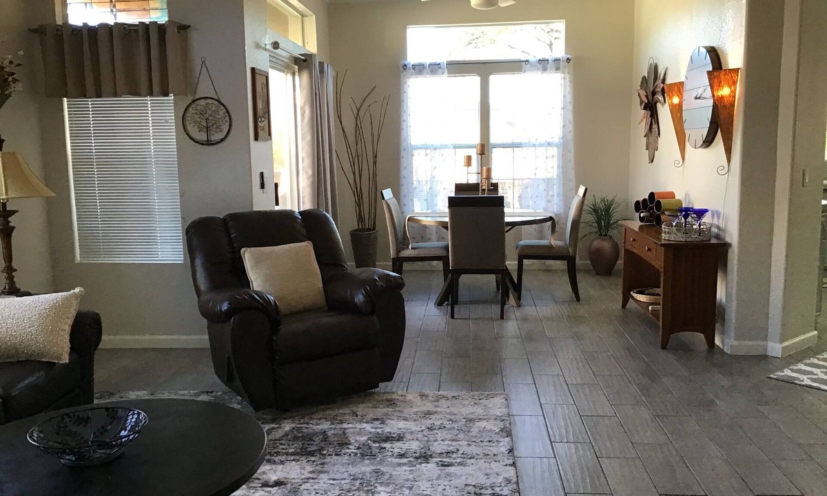 Las Campanas Village House | House refurbished in HOA with its own great recreational area and heated pool.