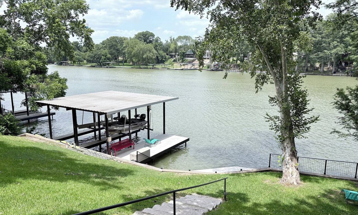 Seguin House | Lakefront Getaway with Kayaks, Fishing & King Bed