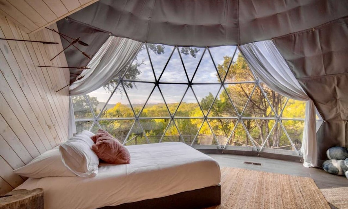 Oatmeal Cabin | Quality Time in Nature: Marble Falls Luxury Glamping for Families