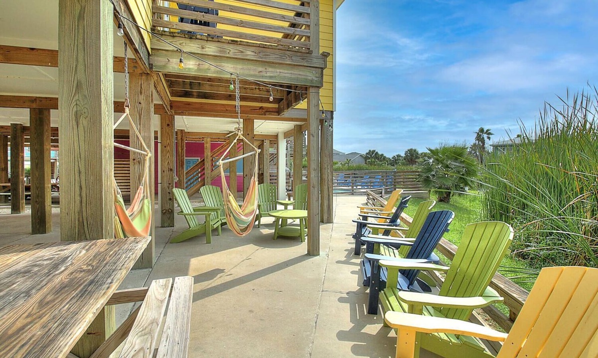 Port Aransas House | Situated on the stock pond at Ocean Village, adjacent to the neighborhood pool a