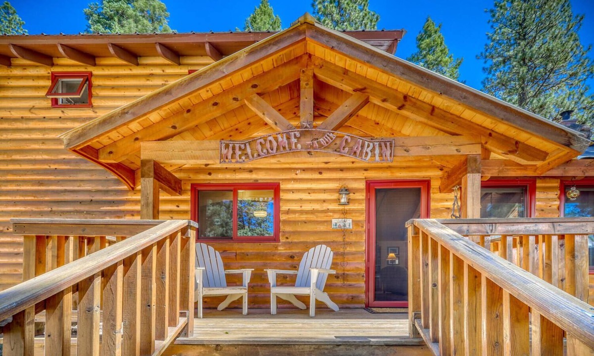 Bayfield Cabin | Slice of heaven! Log home w/huge deck & outstanding views on 7 acres w/creek