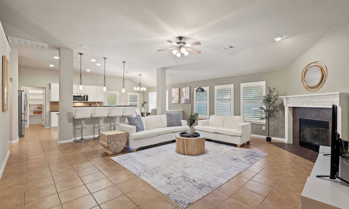 Cedar Park House | Stylish 3BR Home｜Fully Furnished｜Single Story｜Garage Access｜Study Room #42141