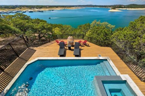 Volente House | Waterfront - Pool - Hot Tub - Lake Views - Boat Dock