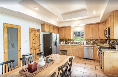 Angel Fire House | 1 MILE to resort, 2 kitchens, hot tub, covered deck, sled hill, fire pit