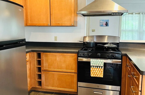 North Loop House | 2-3 BR pet friendly house with big fenced yard & private carport