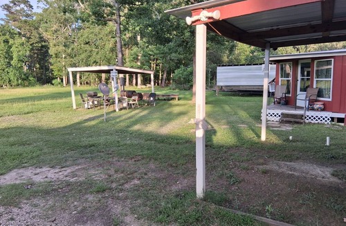 Zavalla Cabin | Cabin at the lake at Monterrey Park and boat launch area cabin2 back cabin