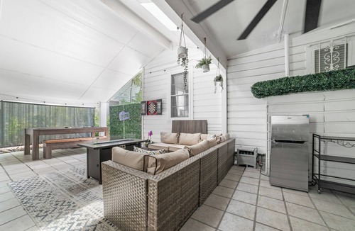 Hancock House | Casa Grande ATX · Central Austin · Spacious 5BR Retreat w/Hot Tub & Game Patio