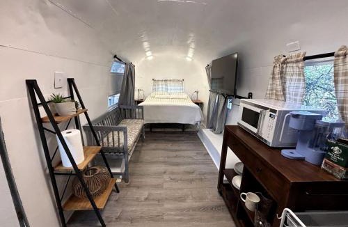 Mineral Wells House | Charming Vintage Airstream with Covered Patio near Mineral Wells, Texas