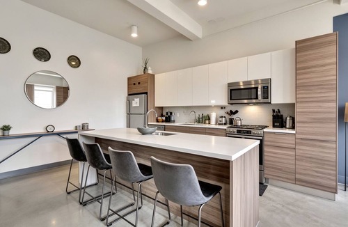 Downtown Dallas Apartment | Dallas Skyline Views- King Beds -Free Valet - Walk to Conv Ctr - 24hr Gym - Pool