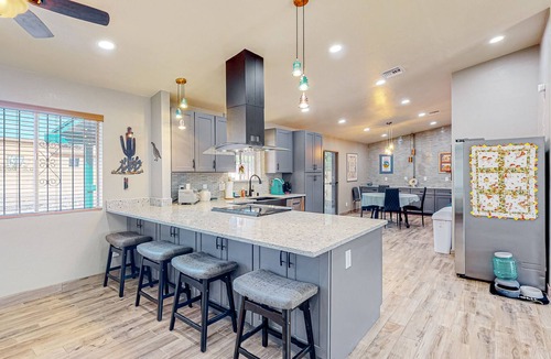 Tucson House | Dog-friendly desert home with an enclosed yard, patio, W/D, & AC - mtn views