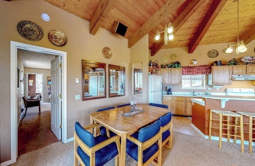 Pagosa Springs House | Dog-friendly home with indoor hot tub, fireplace, great views & pool access