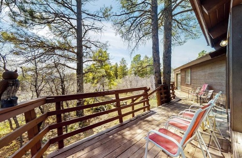 Pagosa Springs House | Dog-friendly home with indoor hot tub, fireplace, great views & pool access