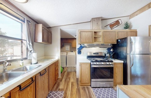 Alpine Village House | Dog-friendly home with mountain view, foosball, enclosed yard & W/D