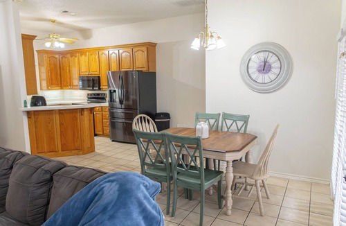 Gainesville House | Escape to Floral Cottage, a charming 3-bed, 2-bath retreat in Gainesville for up to 10 guests. This peaceful home in a quiet residential area features a private pool & spacious yard. Perfect for families or groups seeking a relaxing getaway