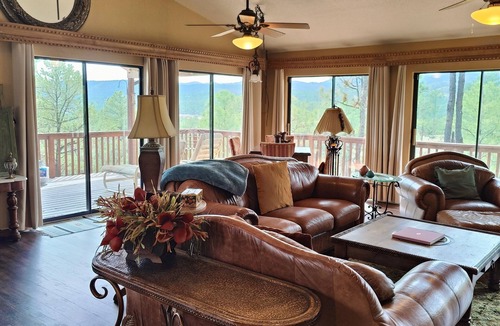 Ruidoso Cabin | Family Friendly Ruidoso Close to Midtown Fireplace VIEWS, PRIVACY