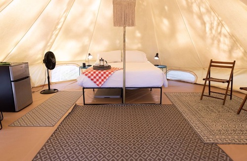 Irene RV Rental | Farm-to-Table Glamping w. AC near Corsicana