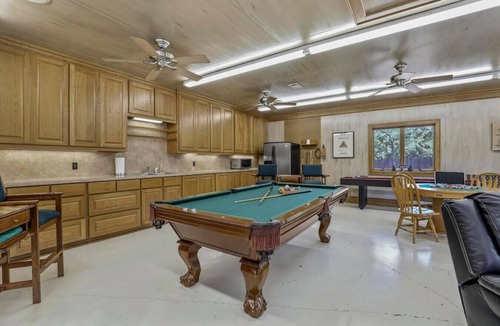 Denton House | Lakefront Resort Sleeps 16 Pool Hot Tub Game Room