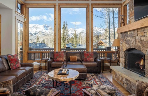 Mountain Village Cabin | Log Cabin by InvitedHome | Patio, Hot Tub, Bunk Room, Walk to Gondola/Festivals
