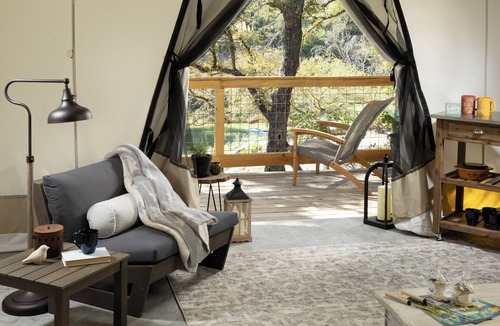 Valley Mills Cabin | Luxury Riverfront Glamping for Families, Dogs & Starry Nights
