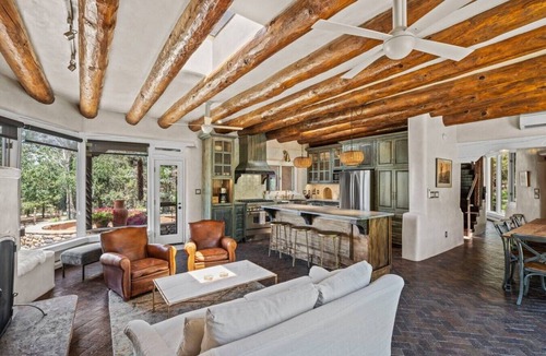 Tesuque House | Main Home and Two Casitas All Rented Together. Phenomenal Views on 15 Acres.
