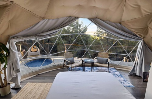 Oatmeal House | Morii : Luxury Glamping in Treetop Dome + Dip Pool