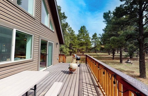 Pagosa Springs House | New, dog-friendly home with electric fireplaces & deck - walk to pool/gym