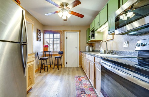 Truth or Consequences Cottage | New Mexico Cottage: Private Yard & Hot Tub