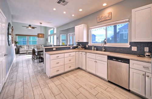 Sand Point House | Ocean views from two decks + beach boardwalk across the street + heated pool
