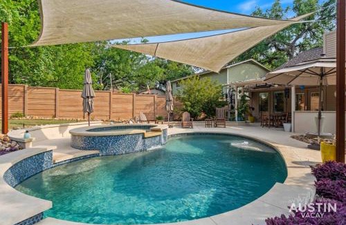 Barrington Oaks House | Pool Hot Tub Parking EV Charger 4BR 3BA N Austin Getaway by Austin Vacay