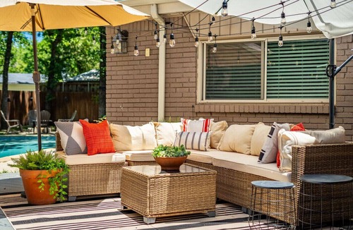 Irving House | Pool House w/Outdoor Bar, Game Room & Movie Room