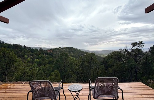 High Rolls Mountain Park RV Rental | Quiet Luxury for 2, Safari Tent Getaway- Lunaria at El Campo Glamping