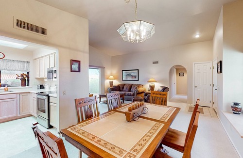 Rancho Vistoso House | Radiant desert stay with pool and tennis access - mountain views, dogs ok