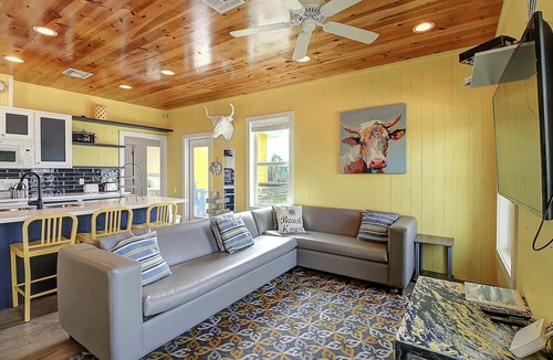 Port Aransas House | Situated on the stock pond at Ocean Village, adjacent to the neighborhood pool a