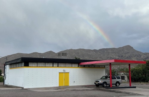 Truth or Consequences House | SPACE CASTLE: a 1950s Gas Station transformed into an Art Themed Wonderland