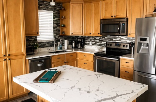 Cedar Creek Reservoir House | Spacious 5-bedroom, 4-bath lakefront home with modern comforts, scenic views, and plenty of room for family and friends—perfect for a relaxing getaway or fun-filled retreat.