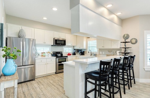 Pirates Beach West House | Spacious Beachside Home w/Long Gulf View, Covered Deck & Huge Primary Suite