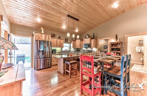 Ruidoso Cabin | Spotted Owl Pet Friendly | Your Peaceful Pine Retreat w/Owl-Worthy Views & Hot Tub Soaks