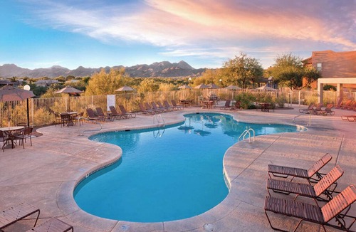 Rancho Vistoso Condo | Studio Condo with Mini Kitchen in Oro Valley, AZ at Rancho Vistoso Resort!