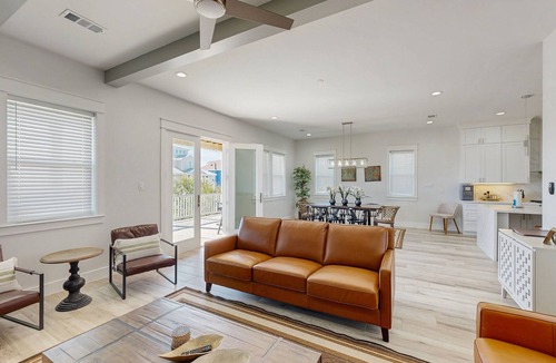 Pirates Beach West House | Stunning dog friendly home with beach view - steps to sand & restaurants