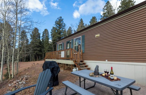 Cripple Creek Cabin | Summer Retreat-Private, Romantic, Dog-friendly, NEW Hot Tub, Hiking, Sunsets.