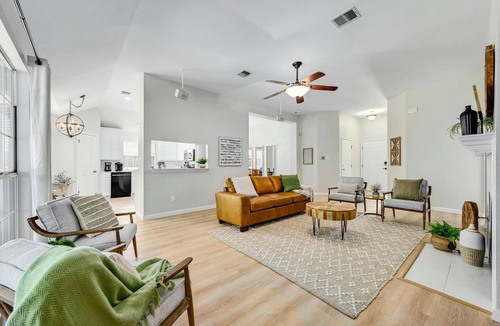 Wells Branch House | Sunny Haven: Open Concept Living, Games Galore by Hello Hideout