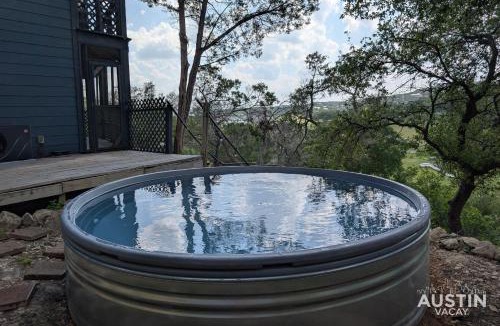 Lower Basin Lake Travis House | Sunset Waterfront 4BR 2BA w Pool and River Near Lake Travis by Austin Vacay