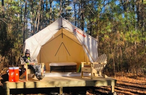 Huntsville RV Rental | Tentrr Signature Site - Exodus XX: Lakefront Private Campsite at Shabbat Retreat