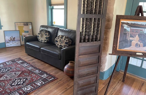West Old Town House | The Cervantes house is a traditional 1800s adobe casa showcasing NM art